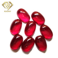 Cabochon ovale taille #5 corindon pierre de rubis prix laboratoire culture rubis pierre précieuse en vrac