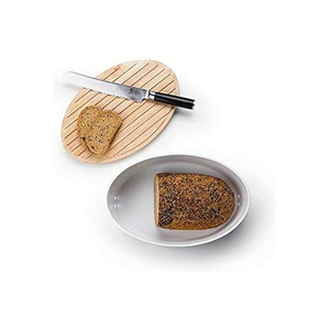 2020 neue design home storage jar runde keramik oval form <span class=keywords><strong>brot</strong></span> <span class=keywords><strong>brot</strong></span> bin <span class=keywords><strong>brot</strong></span> <span class=keywords><strong>box</strong></span> mit holz deckel - Product Image 3