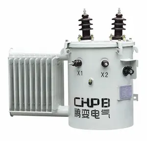 50kva 50kva 75kva single-phase oil-immersed transformer on column