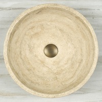 Lavabo en marbre rond pour salle de bain, prix direct d'usine