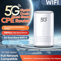 Routeur WiFi 6 5G ultra-rapide 2 Gbps, double SIM, UNISOC UDX710, port Gigabit, point d'accès mobile 5G portable pour 32 utilisateurs