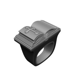 Anello alla Moda con Incisione di Testo, Design Minimalista ed Elegante, Gioiello Unisex per Uso Quotidiano, Anello Statement - Product Image 5