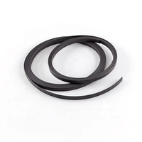 Bande magnétique flexible SrO 2 mm d'épaisseur, aimant en poudre multipolaire en caoutchouc, qualité industrielle, surface revêtue, brun, souple