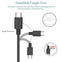 Adaptateur secteur USB C 65W Type C Power PD Wall Charger pour Mac Book Pro, Dell, Lenovo, HP, a Cer et tous les ordinateurs portables ou téléphones intelligents