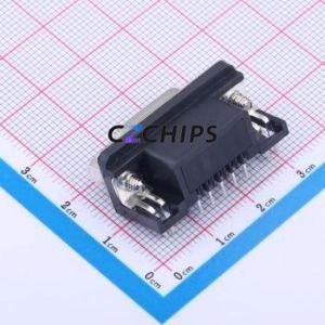 X0309FT7B3 D-Sub/VGA Connector Bent Lead Through Hole Connector Standard D-Sub Female 9P Right Angle Insert - Product Image 2