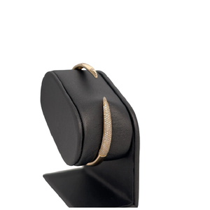 Brazalete de Diamantes Cultivados en Laboratorio con Corte Redondo RATAN JEWELS, Oro Amarillo de 14K, Color VVS F, Joyería Fina Romántica Certificada - Product Image 2