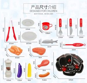 Jouet de cuisine interactif barbecue avec effets sonores et lumineux réalistes pour enfants - Product Image 3