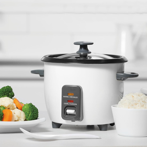 Olla Arrocera Eléctrica Inthetrend de 1.8L con Forma de Tambor, Revestimiento Antiadherente, Función de Mantener Caliente Automática, Vaso Medidor con Palanca para el Hogar - Product Image 2