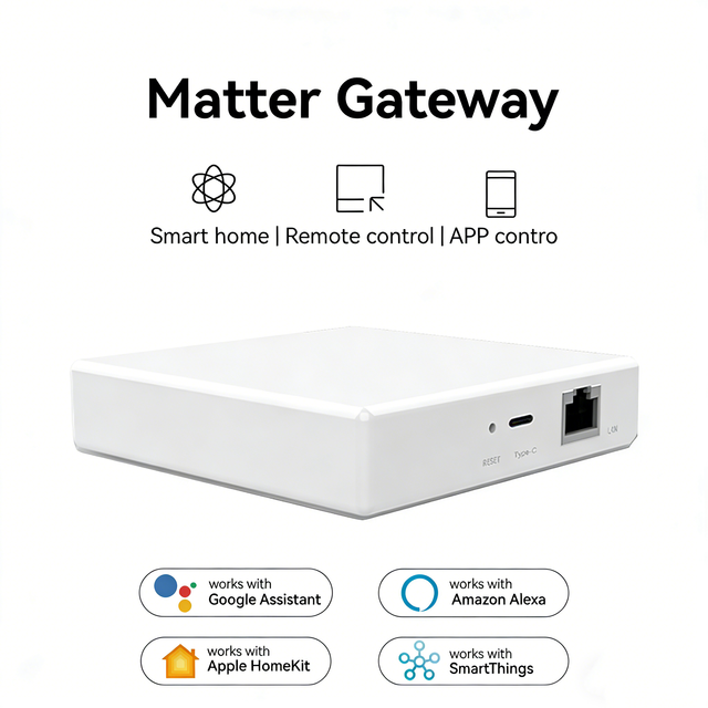 Matter Multi-Mode Smart Home Gateway Hub Zigbee Hub Matter Compatible Works with Apple Home Kit App Control Voice Control
