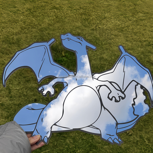 40CM <strong>Lightweight</strong> Poke-mon Dragon Shape Anime <strong>Mirror</strong> Sturdy Durable Custom <strong>Wall</strong> Decor <strong>Mirror</strong> for Home Store Kids Gifts - Product Image 2