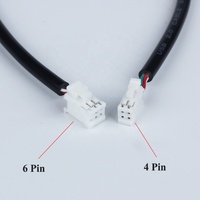 4-poliges 6-poliges Autoradio USB-Kabel PVC-Jacke Geflecht Audio-Eingang Auto-Kopf-Einheit Kabelbaum für Android-Bildschirm-Ladeans chluss