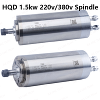 Moteur de broche CNC JLE Tech HQD GDZ-19 1,5 kW pour broche CNC ER11, 18000-24000 tr/min, haute vitesse