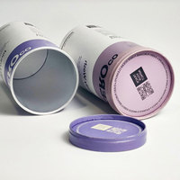 Tube en papier biodégradable personnalisé avec design gratuit, tube cylindrique en papier kraft scellé, emballage recyclable, boîte d'emballage