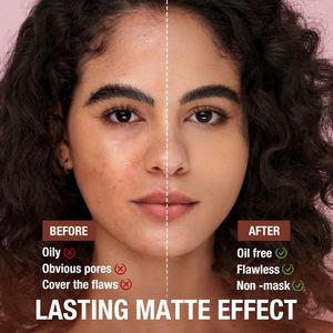 Nhà Máy O.TW o.o lâu dài dầu-kiểm soát không thấm nước khoáng lỏng Bột trang điểm Matt kết thúc khóa bột - Product Image 4