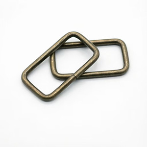 Boucle carrée en bronze réglable, quincaillerie métallique pour sacs et accessoires - Product Image 1