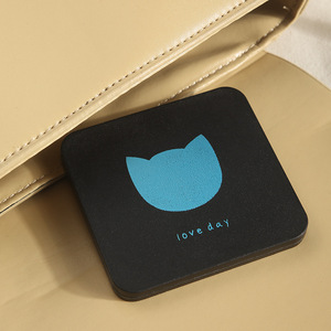 Folding <b>Mirror</b> Square Portable Mini Makeup <b>Mirror</b> With Heart <b>Star</b> Design Love Day High Clarity No Deformation - Product Image 2