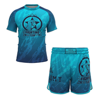 Top qualité écologique grappling combat Jiujitsu entraînement Compression chemise Jiujitsu gardes Mma sec hommes éruption garde ensemble