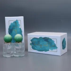 Caixa de embalagem personalizada para embalagem de perfume, caixa quadrada de papel do papelão da garrafa do perfume