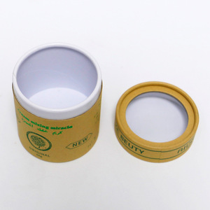Emballage personnalisé en tube de papier kraft écologique avec fenêtre transparente, boîte cylindrique en carton <span class=keywords><strong>pour</strong></span> crème de soin de la peau et produits de beauté - Product Image 5