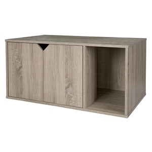 Mobilier en carton de luxe portable, moderne et mignon pour animaux de compagnie, maison pour <span class=keywords><strong>chat</strong></span> en bois blanc d'intérieur, enclos pour <span class=keywords><strong>litière</strong></span> de <span class=keywords><strong>chat</strong></span> - Product Image 5