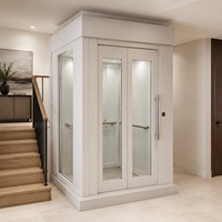 Ascenseur hydraulique de villa à cabine complète, plateforme élévatrice résidentielle personnalisée et fermée pour maison privée, utilisation intérieure et extérieure