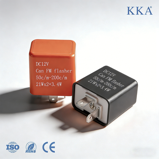 New KKA 12V 2PIN LED Flasher Relay for Car/Motorcycle Turn Signal Adjustable Frequency Compatible with LED and Normal Bulbs