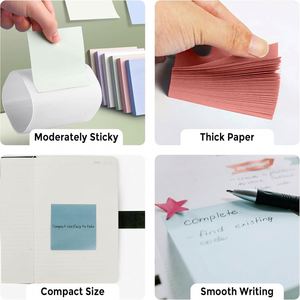 Assorted Morandi Paper Sticky Notes Set-6 Colors Self-Adhesive <b>Memo</b> <b>Pads</b> for Office Organization & School Stationery - Product Image 3