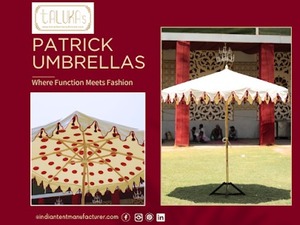 ร่มแพทริกแบบสั่งทำสำหรับรีสอร์ทสวนด้วยตนเองควบคุมด้วยตนเองรายการพิมพ์ขนาดใหญ่หรูหราทันสมัยกรอบไม้คลาสสิก - Product Image 4