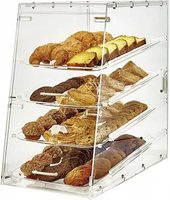Vitrine à pâtisserie à 4 niveaux ADC-4, support transparent en acrylique