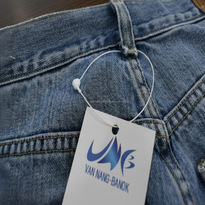 Fabriqué au Vietnam en PP recyclé écologique Ito Lox S noir et blanc 8 12 20 cm pour étiquettes de vêtements étiquettes de prix étiquette volante chaîne - Product Image 1