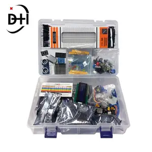 Kit iniciante para arduino un0 r3, atualizado, kits de iniciante elétrico rfid, diy, aprendizado, componentes eletrônicos