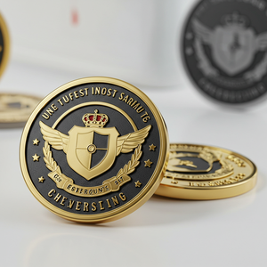 Nhà máy tùy chỉnh Hợp kim kẽm đúc chết thách thức đồng xu kim loại đồng xu tròn - Product Image 1