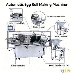 Machine à rouleaux d'œufs électrique automatique standard d'exportation, à <span class=keywords><strong>disque</strong></span> rotatif, avec plusieurs moules, pour une production continue sur le long terme <span class=keywords><strong>et</strong></span> des coûts réduits - Product Image 6