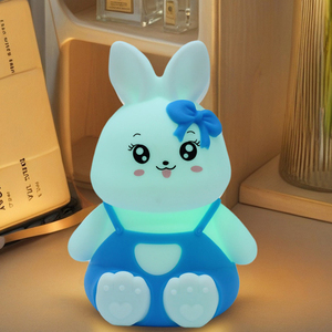 Dễ thương <span class=keywords><strong>LED</strong></span> Silicone tối giản Đèn bàn cho trẻ em ánh sáng ban đêm cảm ứng điều khiển pin <span class=keywords><strong>Powered</strong></span> phòng ngủ ngủ sử dụng nhà - Product Image 3