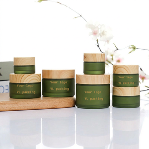 <span class=keywords><strong>Vasetti</strong></span> in Vetro Trasparente e Satinato per Cosmetici da 5g 10g 15g 20g 30g 50g 100g 2Oz, <span class=keywords><strong>Vasetti</strong></span> Vuoti a Bocca Larga per Creme <span class=keywords><strong>con</strong></span> <span class=keywords><strong>Coperchio</strong></span> Effetto Legno - Product Image 3