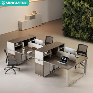 Bureau de personnel personnalisable, bureau de personnel en open space avec armoire, design moderne, bureau de finance - Product Image 4