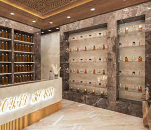 Présentoir de parfum moderne Armoire en verre à parfum sur mesure Présentoir de maquillage - Product Image 3