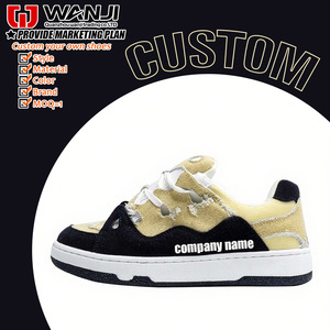 Matériau texturé confortable semelle antidérapante sport à la mode logo personnalisé chaussures de <span class=keywords><strong>basket</strong></span>-ball souples décontractées pour hommes chaussures avec logo personnalisé - Product Image 1