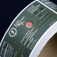 Étiquettes personnalisées pour produits cosmétiques, logo sur bouteille, étiquettes en papier, étiquettes en vinyle, autocollants dorés, impression adhésive, étiquettes imperméables, impression d'étiquettes