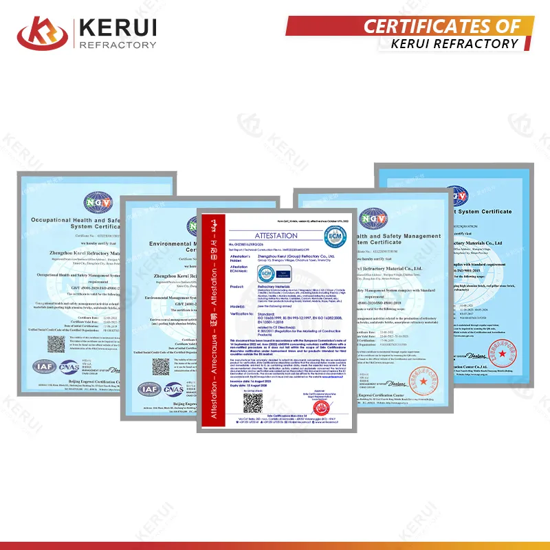 KERUI Excellent Insulation In High Temperature Environments Light Weight High Alumina Bubble Brick