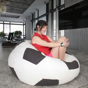 Black and White Chinese Design Fabric Waterproof Lazy Floor Basketball <strong>Football</strong> <strong>Bean</strong> <strong>Bag</strong> <strong>Chair</strong> for Adults - Product Image 1