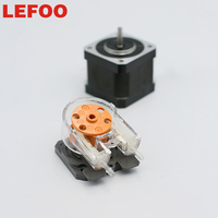 LEFOO Oem Pompe à liquide péristaltique de qualité alimentaire 260 ml/min Moteur pas à pas Pompe péristaltique 24v pour boissons en conserve Pompe péristaltique de dosage sanitaire