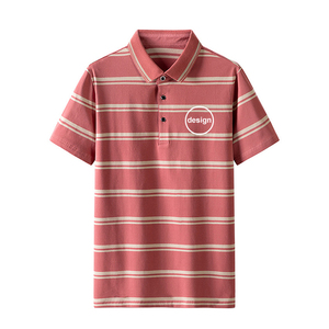 เสื้อยืดคอตตอนผู้ชายลายทางคลาสสิกสีพื้น แบรนด์ OME พร้อมโลโก้แบบกำหนดเอง แขนสั้น สไตล์วินเทจ มีกระเป๋า  ปรับแต่งสีและโลโก้ได้ตามต้องการ OEM - Product Image 5