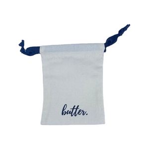 Hot Sale Custom Organic Cotton Canvas Muslin Biodegradable <b>Drawstring</b> Bag Gift Craft Jewelry Packaging Dust <b>Pouch</b> Custom Logo - Product Image 1