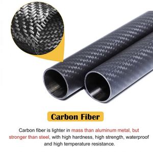 Tubo Redondo de Fibra de Carbono 3K Twill de 6mm 50mm, Longitud Personalizada OEM, Directo de Fábrica SHENYU - Product Image 5