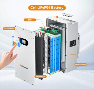 Batería Solar de 51.2V 300AH con Ecualización Activa, BMS de 200A, Almacenamiento de Energía Doméstica, Batería de Iones de Litio de 48V con CAN Dividido, HZEB-LCT-5 Lon - Product Image 4