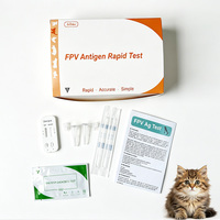 Kit vétérinaire professionnel pour soins des animaux FPV+ FCOV+Giardia+FCV 4 FPLV Tests de soins des animaux Kit Parvovirus