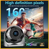 Projecteur transfrontalier 2025 Football HD Home 3D intégré 160 ANSI Lumens Mise au point automatique 720P 1080P avec WIFI Écran de téléphone portable CRT