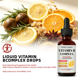Tintura Líquida de Complejo Vitamínico <span class=keywords><strong>B</strong></span> al por Mayor con Vitaminas <span class=keywords><strong>B</strong></span> Activas, Folato, Niacina, Fórmula Natural, Gotas Nutricionales para Adultos - Product Image 6