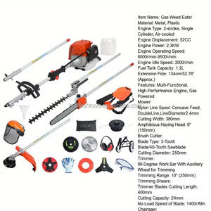 Cortadora de Césped y <span class=keywords><strong>Desbrozadora</strong></span> Multiusos de 4/2 Tiempos a Gasolina, Marca Hustech/OEM, Construcción de Metal y Plástico - Product Image 3